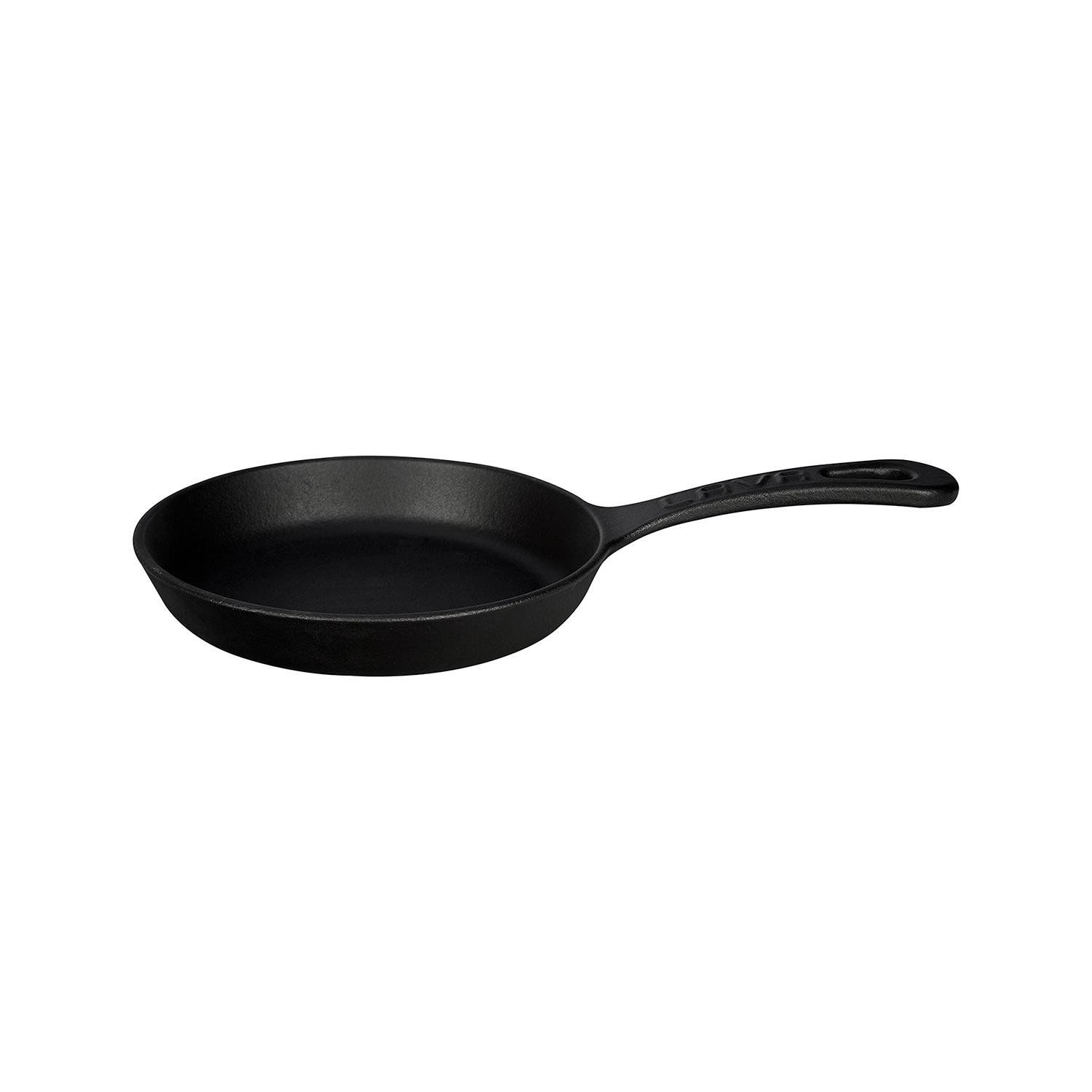 Lava Döküm Yuvarlak Kızartma Tavası Yekpare Saplı. Çap(Ø)16cm