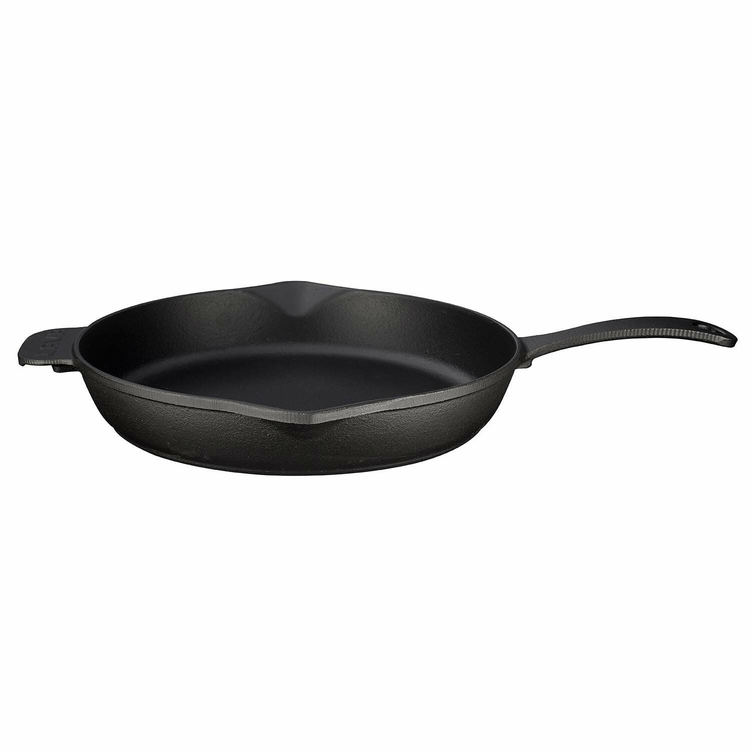 Lava Döküm Yuvarlak Kızartma Tavası Döküm Demir Yekpare Saplı. Çap(Ø)28cm