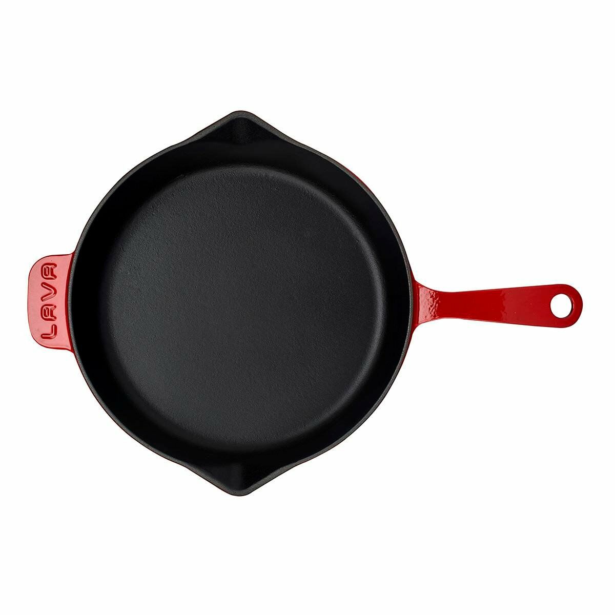 Lava Döküm Yuvarlak Kızartma Tavası Döküm Demir Yekpare Saplı. Çap(Ø)28cm