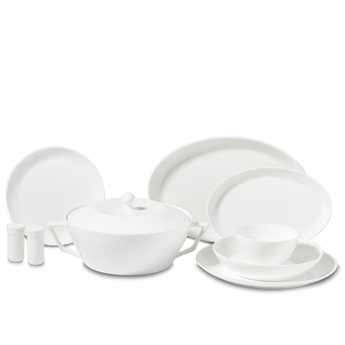 Korkmaz Lines Collection 58 Parça Yuvarlak Yemek Takımı A8265