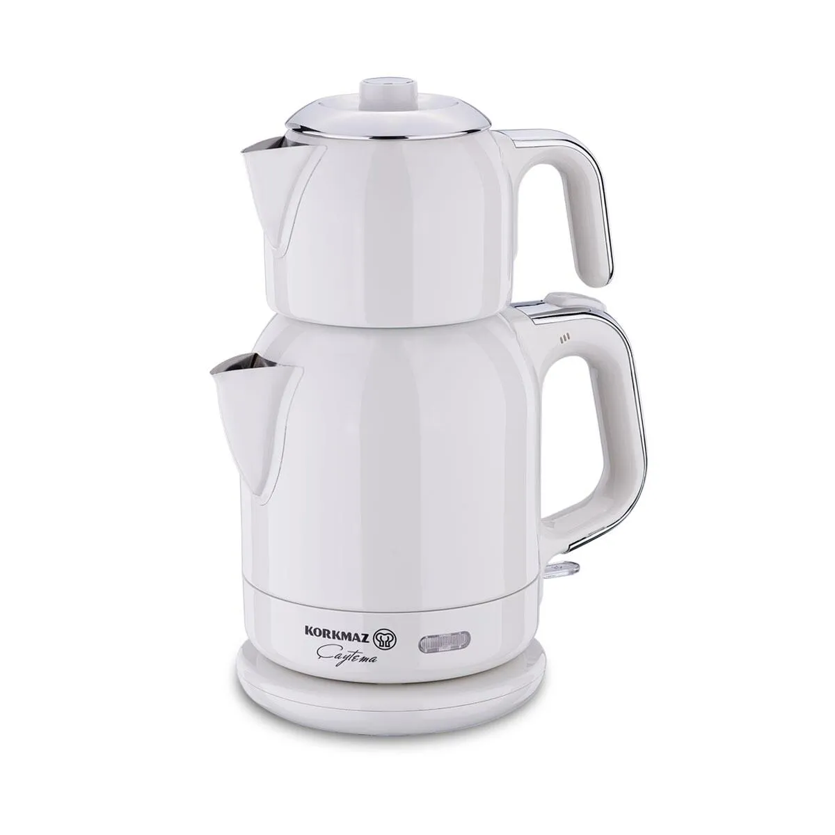 Korkmaz Çaytema Elekt. Çaydanlık Vanilya/Krom 1.7 lt A331-08