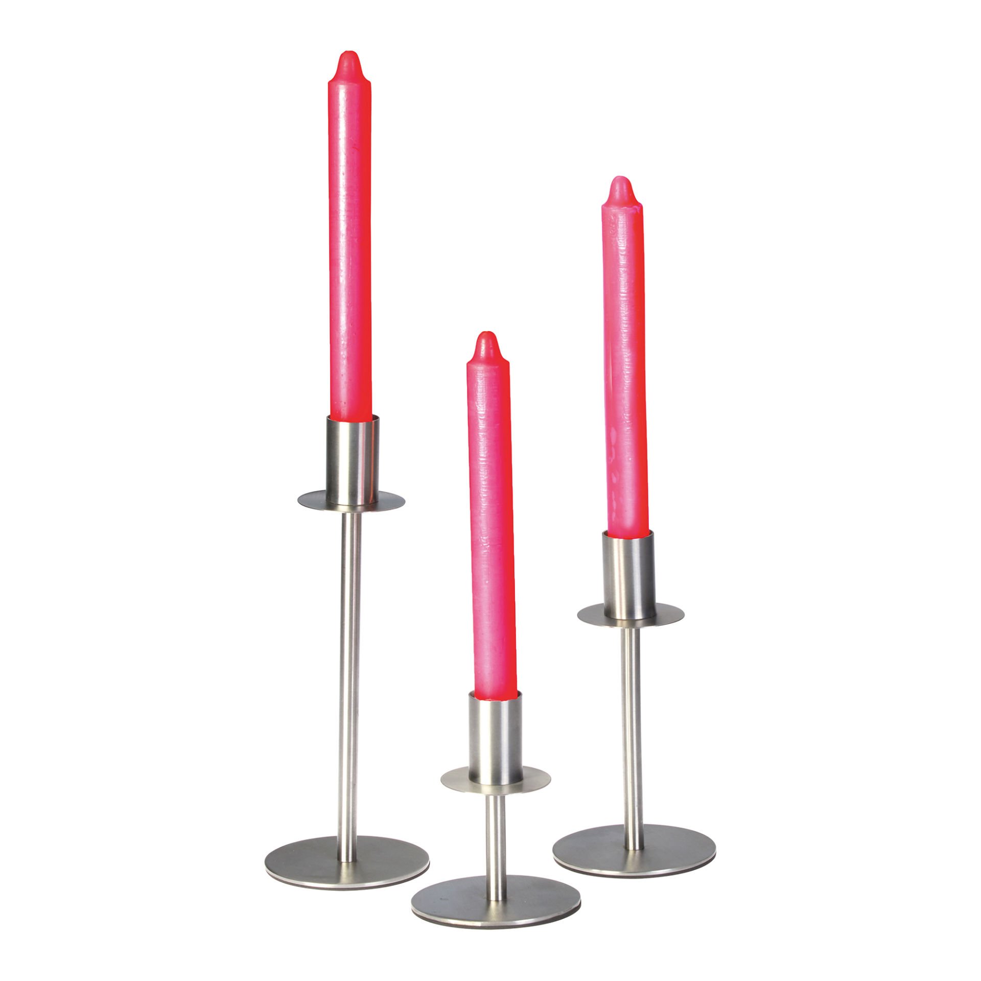 BRD-JTS 2903-C Ayaklı Çelik Mumluk - H:22 cm