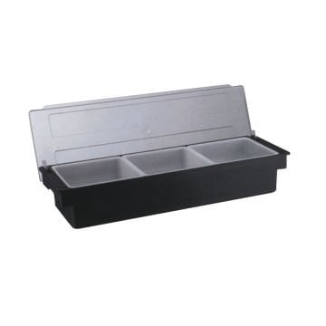 BRD-H10311 Üçlü Polikarbon Kapaklı Bar Konteyner - 50 x 16 x 9 cm