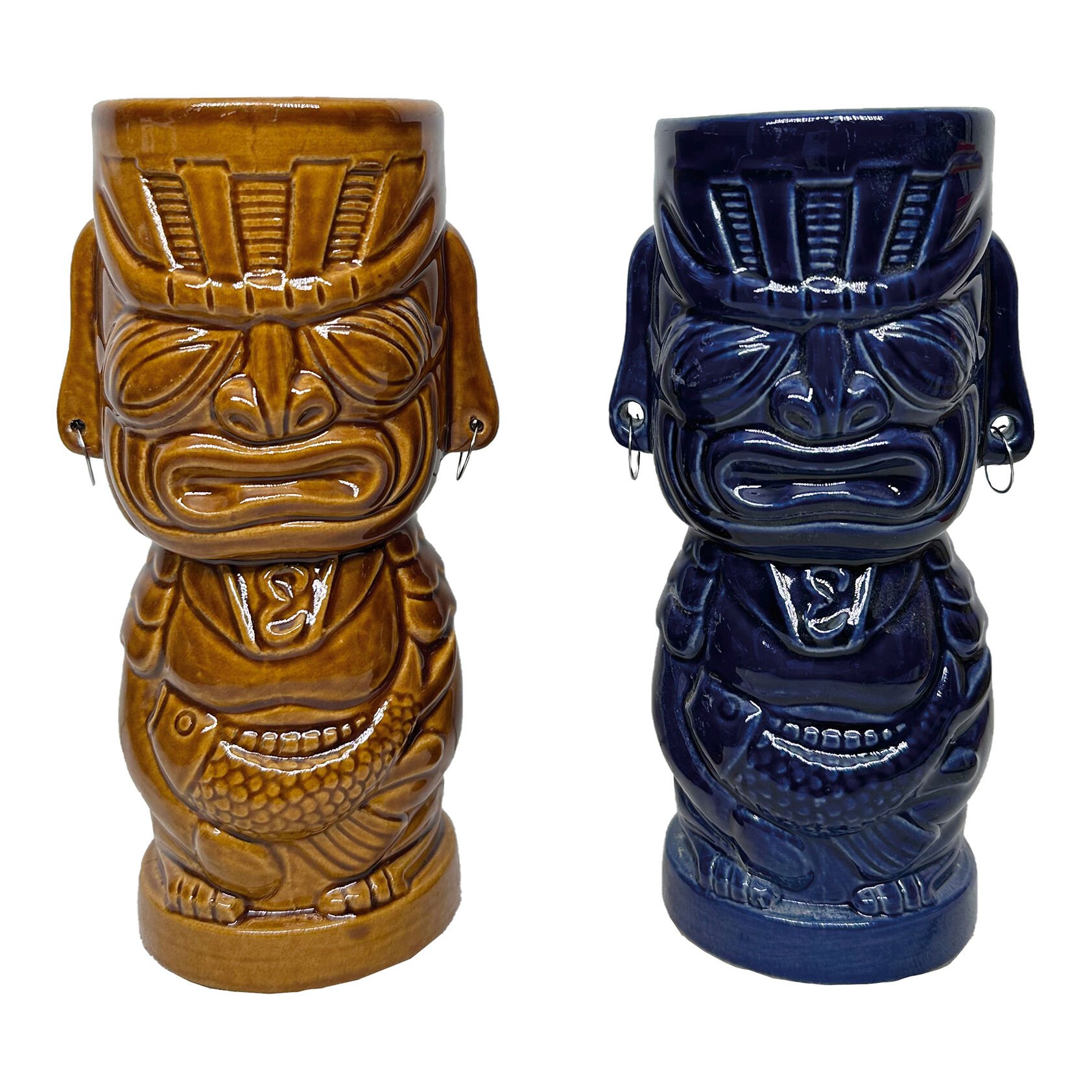GRV-20232 Groovy Seramik Tiki Kokteyl Bardak - (6,5×17 cm) 350 cc