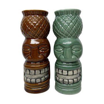GRV-20230 Groovy Seramik Tiki Kokteyl Bardak - (7×21 cm) 550 cc