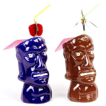 GRV-20217 Groovy Seramik Tiki Kokteyl Bardak - 8*H:17,5 – 350 cc