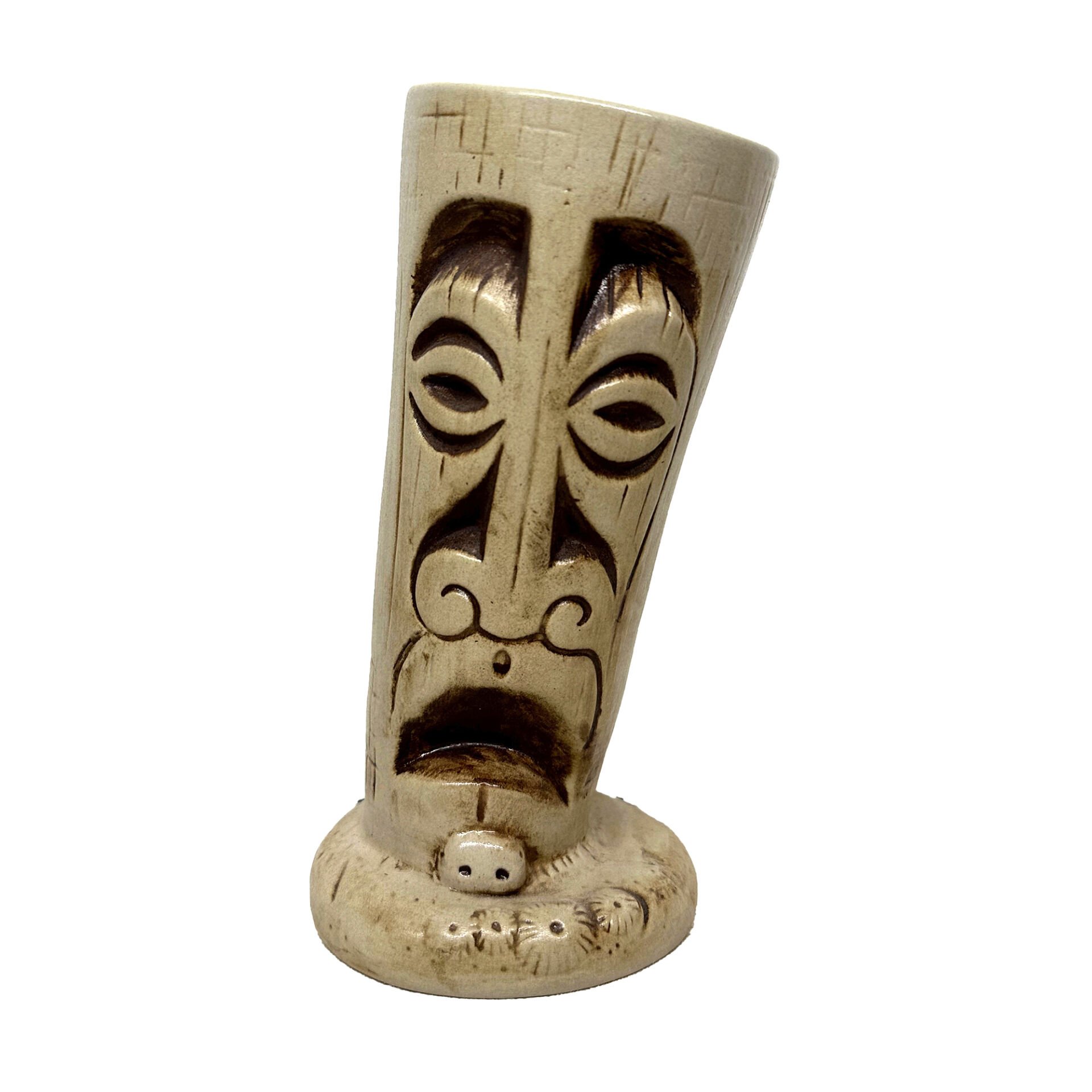 GRV-20228 Groovy Seramik Tiki Kokteyl Bardak - (7,5×19 cm) (400cc)