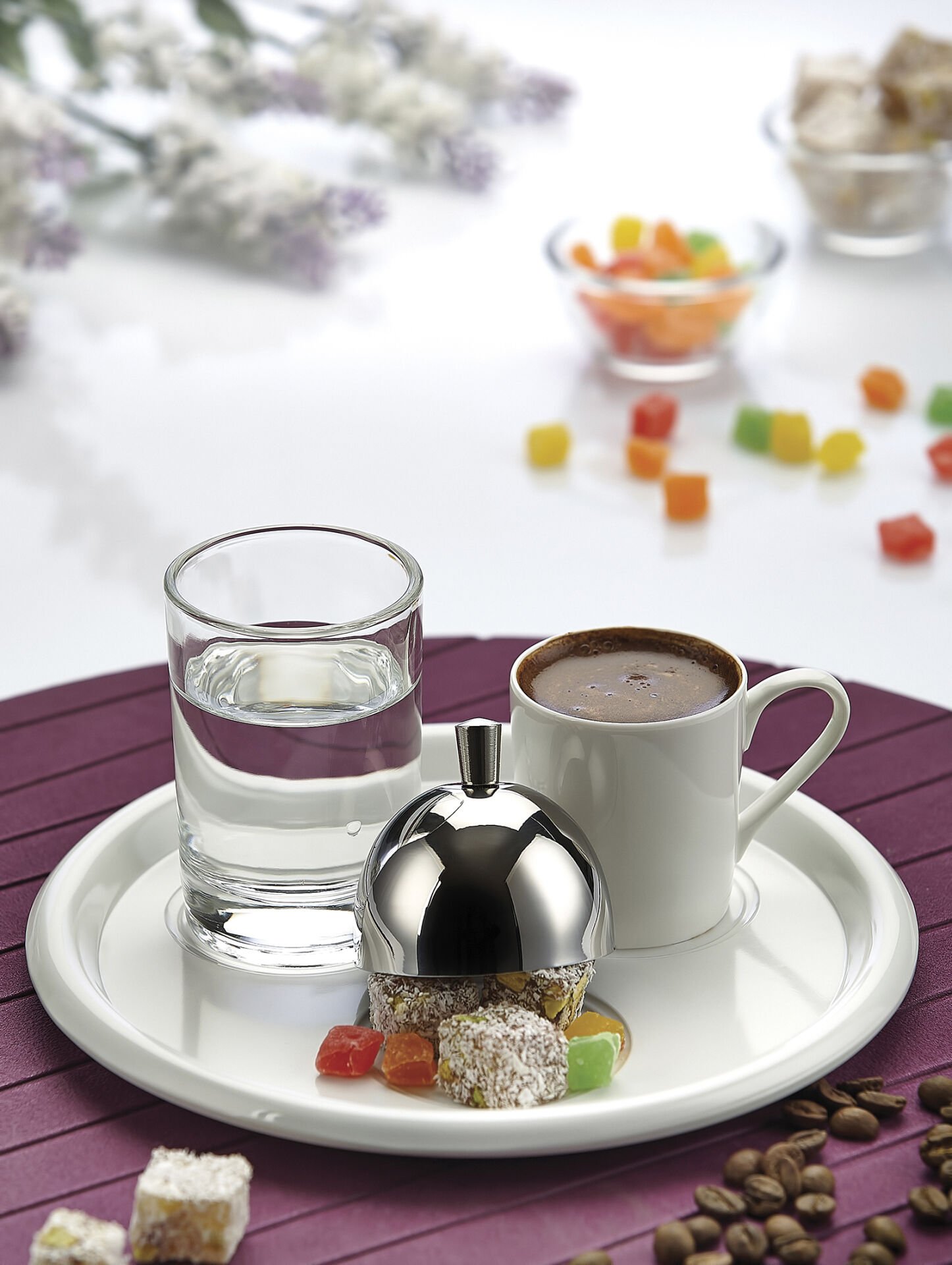 BRD-406307 Türk Kahve Servis Takımı (Yuvarlak) - 19 cm
