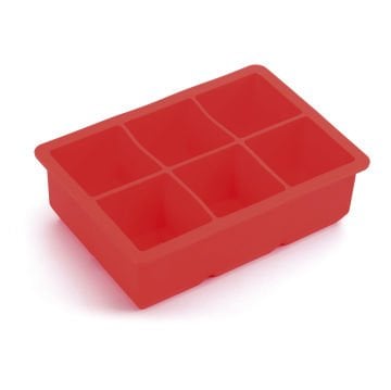 GRV-001 Groovy Altılı Kare Silikon Buz Kalıbı - 48X48x48 mm
