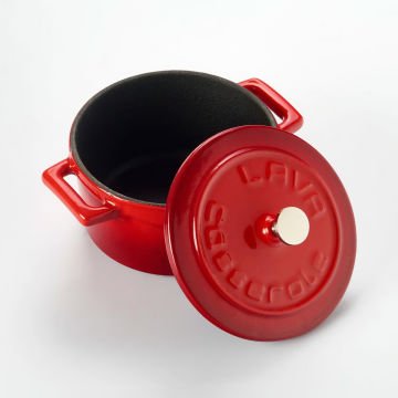 Lava Döküm Mini Tencere. Folk Serisi Çap(Ø)10 cm