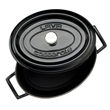 Lava Döküm Oval Tencere. Trendy Serisi Ölçü 21x27cm.