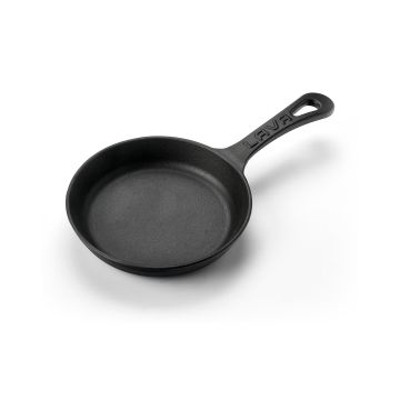 Lava Döküm Yuvarlak Kızartma Tavası Yekpare Saplı. Çap(Ø)16cm