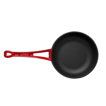 Lava Döküm Yuvarlak Kızartma Tavası Döküm Demir Yekpare Saplı Çap(Ø)24cm