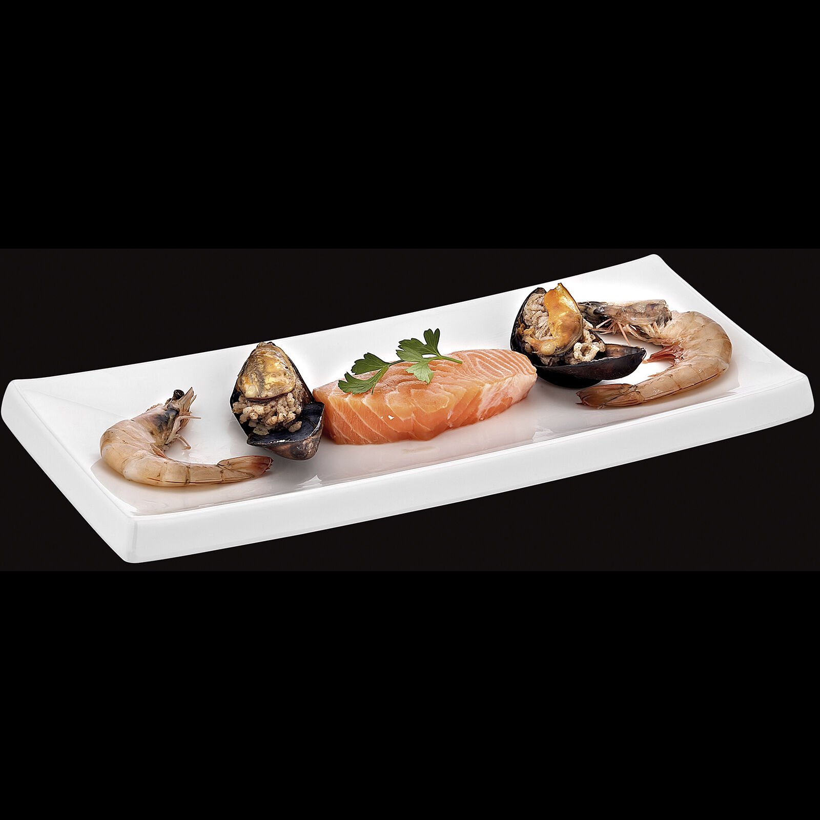 BRD-411330 Açık Büfe Sushi Tabak (Küçük) - 34 x 15 x 2 cm