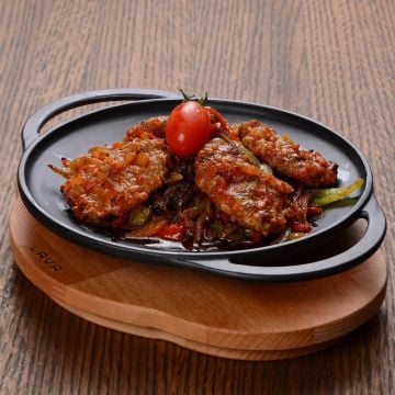 Lava Döküm Yuvarlak Saç Kavurma Tavası Döküm Demir Yekpare Çift Kulplu Çap(Ø)20cm.