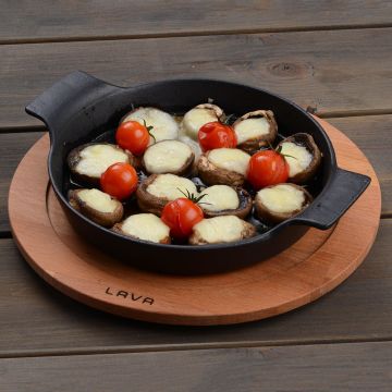 Lava Döküm Yuvarlak Sahan Döküm Demir Yekpare Çift Kulplu Çap(Ø)18cm.