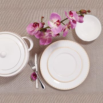 Korkmaz Perla Collection 60 Parça Yuvarlak Yemek Takımı A8369