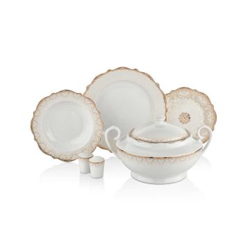 Korkmaz Eliza Collection 60 Parça Yuvarlak Yemek Takımı A8238