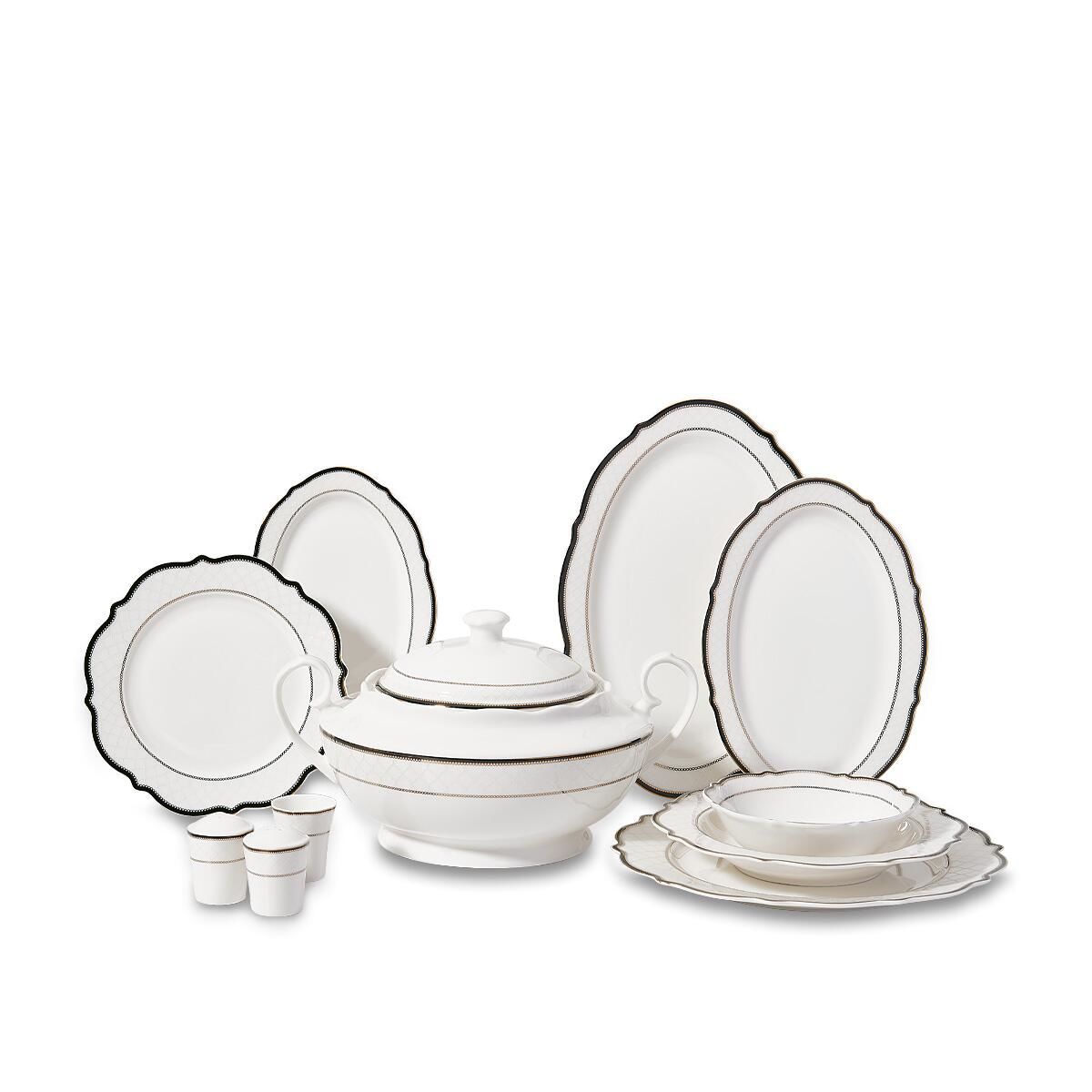 Korkmaz Eliza Collection 60 Parça Yuvarlak Yemek Takımı A8240