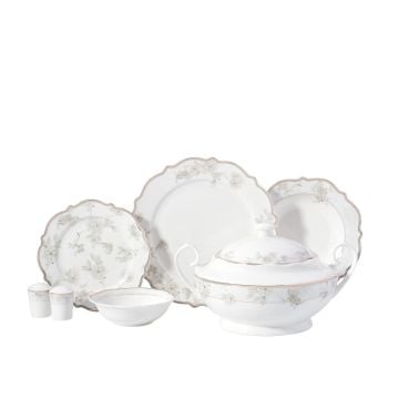 Korkmaz Eliza Collection 60 Parça Çiçek Desen Yemek Takımı A8278