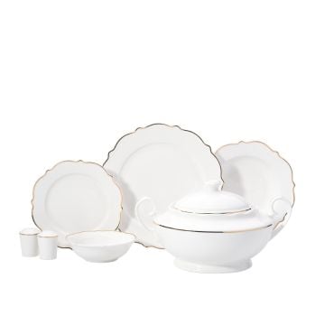 Korkmaz Eliza Collection 60 Parça Gold Yemek Takımı A8249