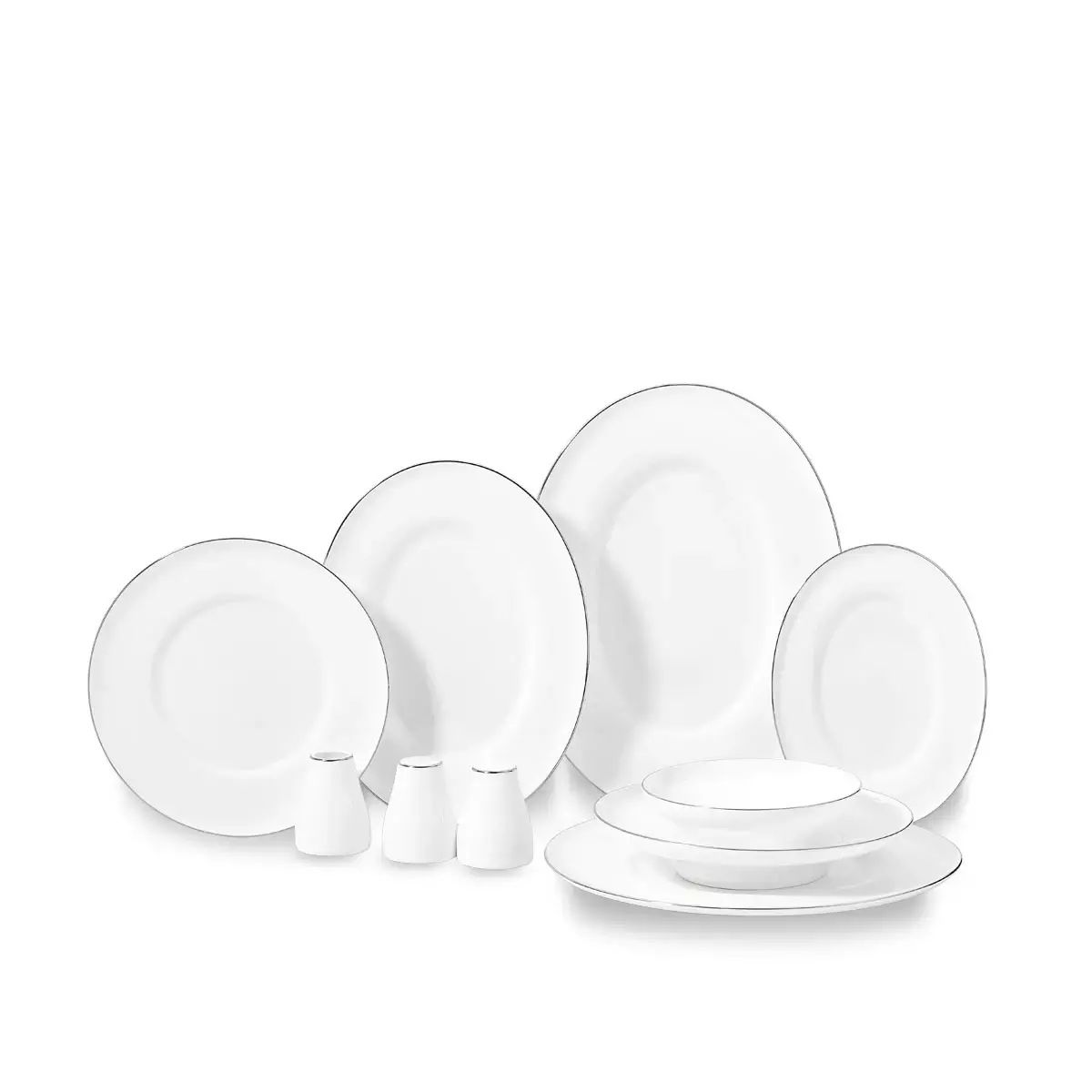 Korkmaz Bella Collection 60 Parça Yemek Takımı Platin A8171