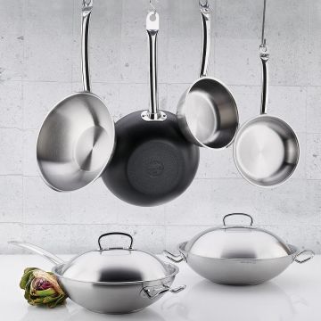 Korkmaz Nero 28x8.3 cm Wok A2836