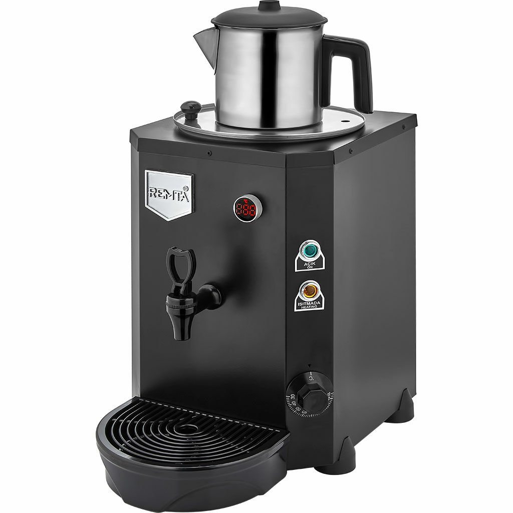 Remta Tek Demlikli Jumbo Çay Makinesi 9 lt - DE14 Siyah