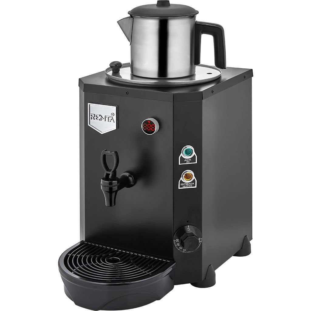 Remta 3 Demlikli Jumbo Çay Makinesi 40 lt - DE10 Siyah
