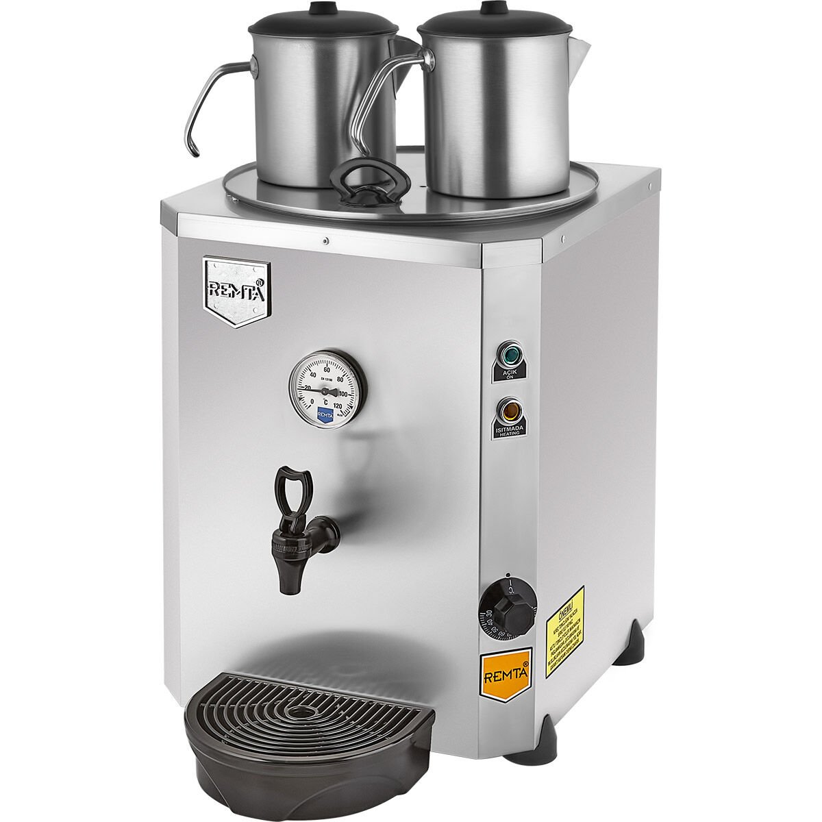 Remta Jumbo Çay Makinası 23 lt - DE11 Krom
