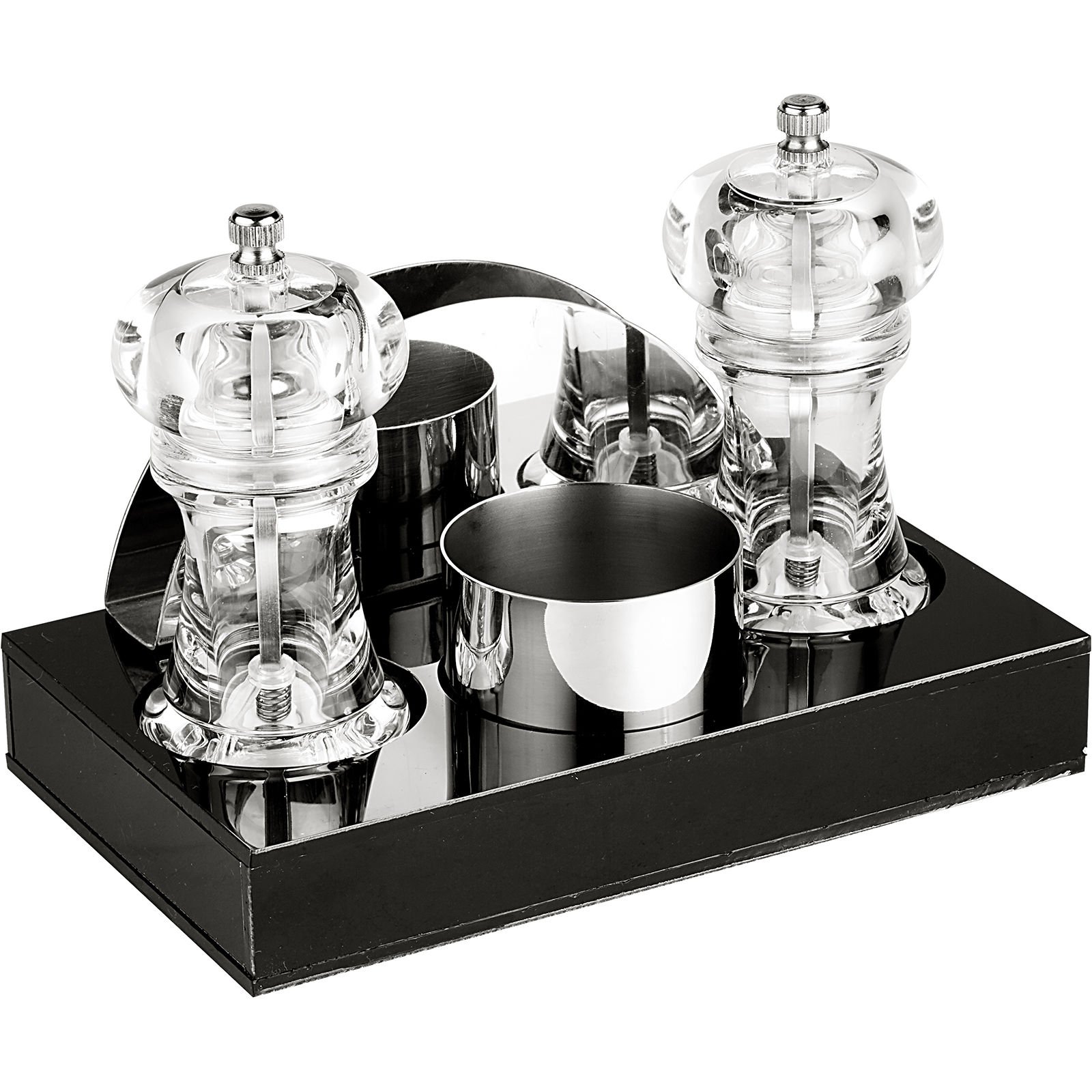 GRV-196 Groovy Dörtlü Akrilik Menaj Set - 20x12xH3 cm