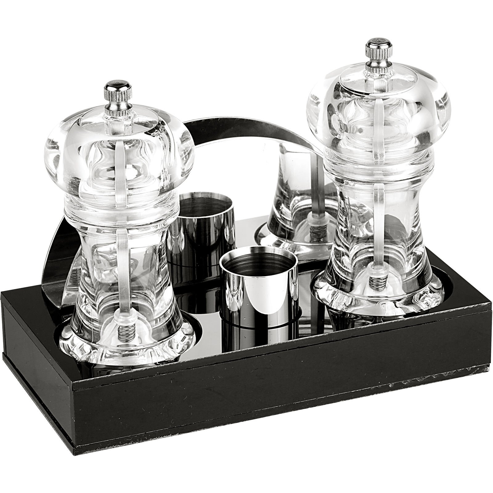 GRV-197 Groovy Dörtlü Akrilik Menaj Set - 18.5×9.5xH3 cm
