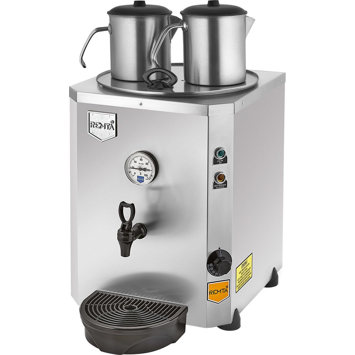 Jumbo Çay Makinesi Şamandıralı 23 lt - DE11S Krom