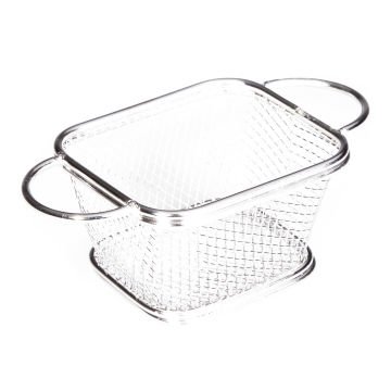 BRD-ST-05 Patates Sunumu Dikdörtgen Çift Kulp - 10X8,5×6,5 cm