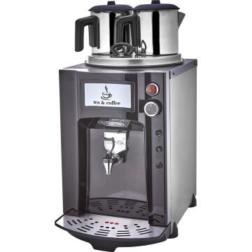 Remta 2 Demlikli 15 lt Premium Jumbo Çay Makinesi Siyah