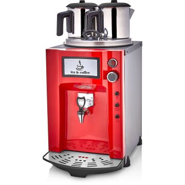 Remta 2 Demlikli 15 lt Premium Jumbo Çay Makinesi Kırmızı