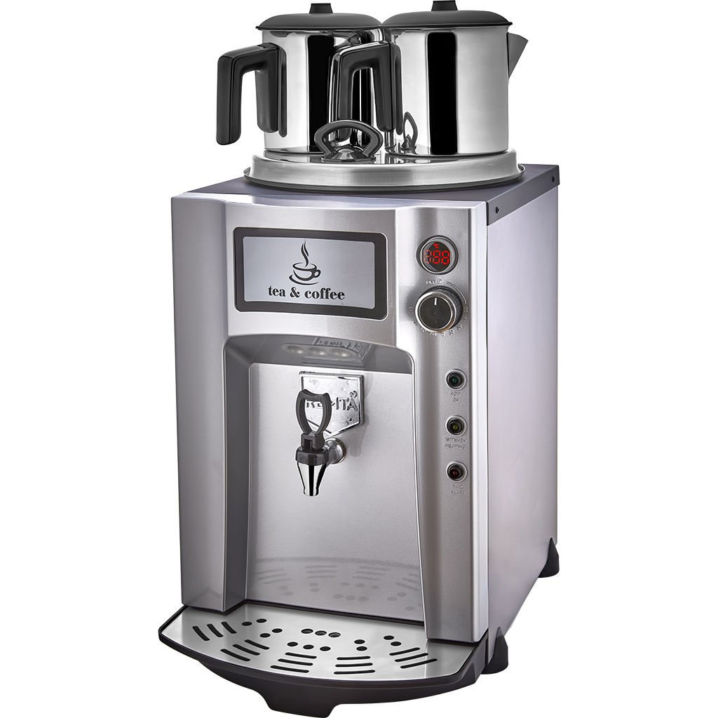 Remta 2 Demlikli 15 lt Premium Jumbo Çay Makinesi Gri