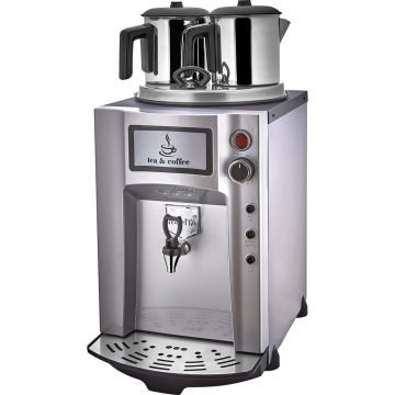Remta 2 Demlikli 15 lt Premium Jumbo Çay Makinesi Gri