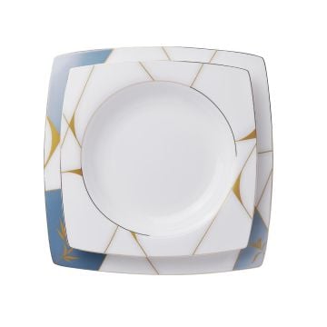 Korkmaz Bone Selection 60 Parça Kare Yemek Takımı A8454