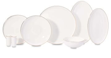 Korkmaz Diana Collection 60 Parça Gold Yemek Takımı A8173