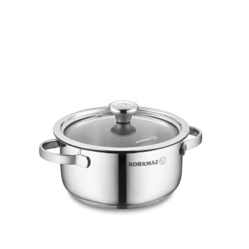 Korkmaz Minika 12x6.5 cm Tencere Inox Tencere A1398