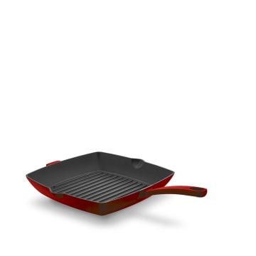 Korkmaz Casta Kırmızı Kare 26x26 cm Grill Döküm Tava A2846-1