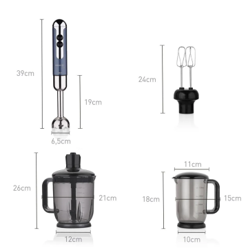 Korkmaz Mia Mega Azura/Krom Blender Set A447-13