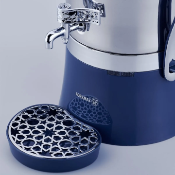 Korkmaz Hanedan Azura Inox/Krom Semaver A843