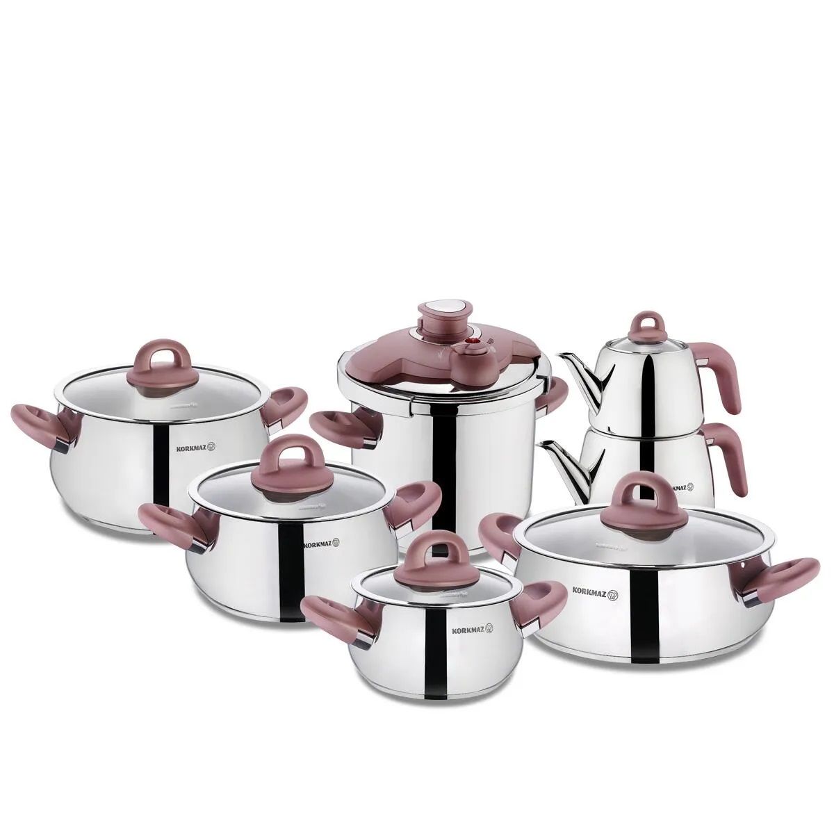 Korkmaz Bella Rosegold 14 Parça Hiper Set A1756-1