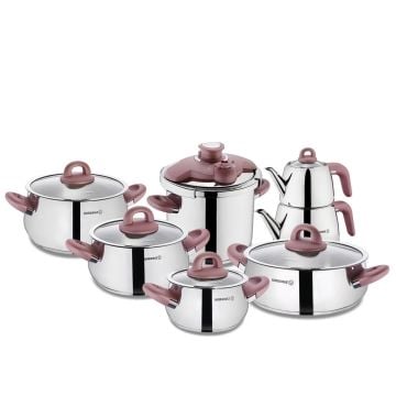 Korkmaz Bella Rosegold 14 Parça Hiper Set A1756-1