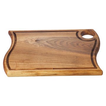 GRV-1882 Ceviz Asimetrik Steak Tahta - 35×25 cm