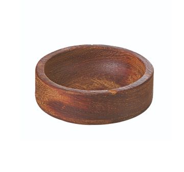 GRV-1902-2 Iroko Yuvarlak Sosluk-Çerezlik - 8 cm