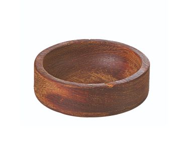 GRV-1902-4 Iroko Yuvarlak Sosluk-Çerezlik - 12 cm