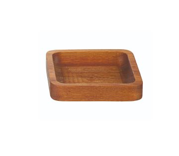 GRV-1901-1 Iroko Kare Sosluk-Çerezlik - 6×6 cm